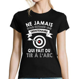 T-shirt femme tir a l'arc trentenaire - Planetee