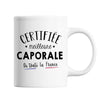 Mug Femme Caporale Meilleure de France | Tasse Blanc métier - Planetee