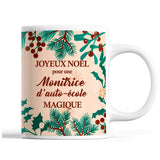 Tasse Noël Monitrice de Ski femme Beige - Planetee