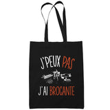 Sac Tote Bag Brocante Je peux pas Noir - Planetee