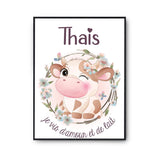 Affiche Thaïs Amour et Biberon de Lait Vache - Planetee