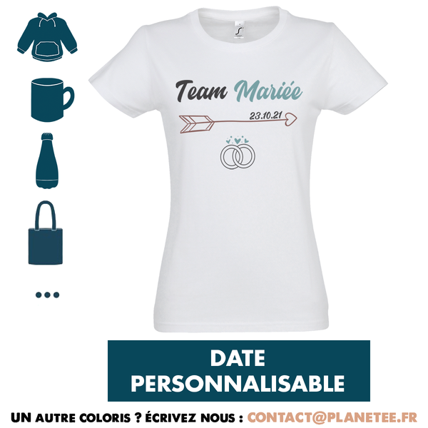 Cadeau Team Mariée Date EVJF Personnalisable - Planetee