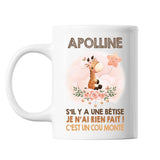 Mug Apolline Cou Monté Girafe - Planetee