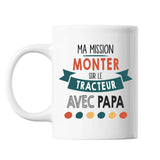 Mug Ma mission Tracteur avec Papa - Planetee