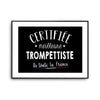 Affiche Trompettiste Femme Métier Meilleure de France - Planetee