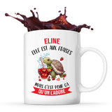 Mug Eline Elle est aux fraises - Planetee
