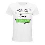 T-shirt Homme Meilleur Cœur de tous les temps - Planetee