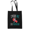 Sac Tote Bag Pharmacienne Je peux pas Noir - Planetee