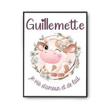 Affiche Guillemette Amour et Biberon de Lait Vache - Planetee