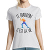 T-shirt femme biathlon c'est la vie - Planetee