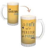 Chope de bière Christian Meilleur Papa du Monde - Planetee