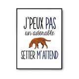 Affiche J'peux pas Setter - Planetee