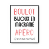 Affiche Bijoux en macramé C'est ma Routine - Planetee