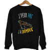 sweat J'peux pas J'ai Pompes noir - Planetee
