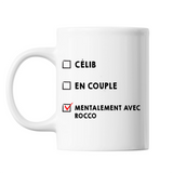 Mug Couple En couple avec Célébrité - Rocco - Planetee