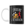 Mug Duathlon j'peux pas Noir - Planetee