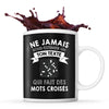 Mug personnalisable mots croisés Prénom Métier Age tasse pour Intellectuel - Planetee