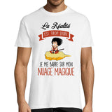 T-shirt homme réalité nuage magique c'est la vie - Planetee