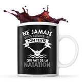 Mug personnalisable natation Prénom Métier Age tasse pour Nageur - Planetee