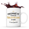 Mug blanc Propriété du Meilleur Bibliothécaire - Planetee