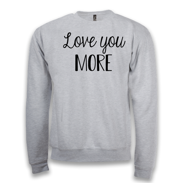 Sweat couple Love you....more - version blanc - Planetee