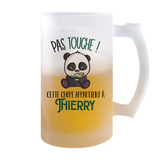 Chope de bière Thierry Pas Touche Panda - Planetee