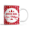 Tasse Noël Jean-Philippe Rouge - Planetee