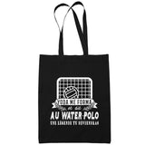Sac Tote Bag Water-Polo Légende tu deviendras Noir - Planetee