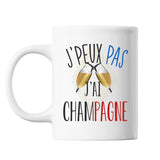 Mug Champagne j'peux pas Blanc - Planetee