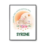 Affiche Syrine Adorable bébé quand je dors Lapin - Planetee