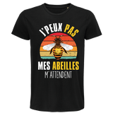 T-shirt homme J'peux pas abeilles vintage - Planetee