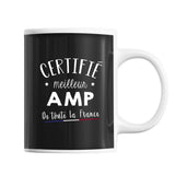 Mug Homme Aide médico-psychologique amp Meilleur de France | Tasse Noire métier - Planetee