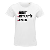 T-shirt femme Best Retraitée Ever - Planetee