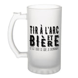 Chope de bière Tir à l'arc et bière - Planetee
