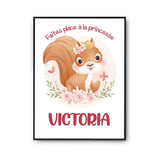 Affiche Victoria Princesse Écureuil - Planetee