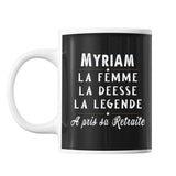 Mug prénom Myriam cadeau départ retraite - Planetee