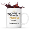 Mug blanc Propriété de la Meilleure Cavalière - Planetee