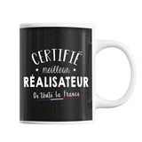 Mug Homme Réalisateur Meilleur de France | Tasse Noire métier - Planetee