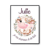 Affiche Julie Amour et Biberon de Lait Vache - Planetee