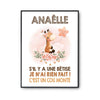 Affiche Anaëlle Cou Monté Girafe - Planetee