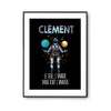 Affiche Prénom Clément Univers - Planetee