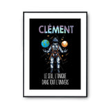 Affiche Prénom Clément Univers - Planetee