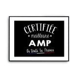 Affiche Amp Femme Métier Meilleure de France - Planetee