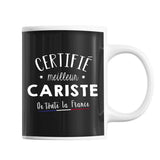Mug Homme Cariste Meilleur de France | Tasse Noire métier - Planetee