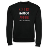 Sweat Aviation C'est ma Routine - Planetee