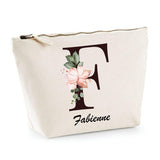 Trousse Fabienne Lettre fleur - Planetee