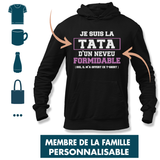 Idée Cadeau Femme Formidable Membre Famille Personnalisable - Planetee