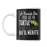 Mug Tortue travaille dur - Planetee