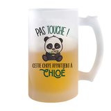 Chope de bière Chloé Pas Touche Panda - Planetee