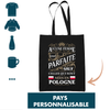 Tote Bag Femme Parfaite Naissance Pays Personnalisable - Planetee